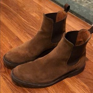 Frye Seth Chelsea Boot Brown Suede